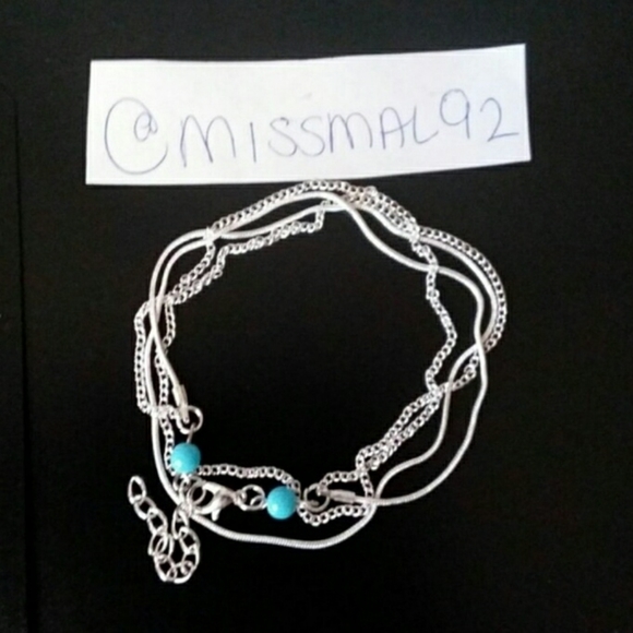 Sexy Silver Multi-Layer Anklet - Picture 7 of 7